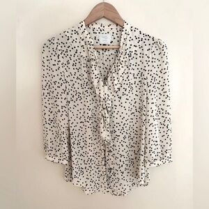 White Polka Dot Blouse